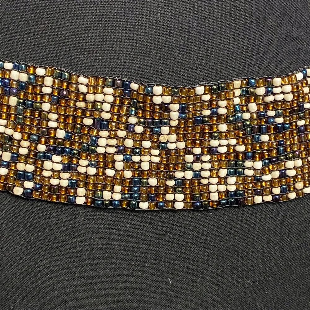 Boho Multicolor Bead & Wood Belt - Picture 4 of 4